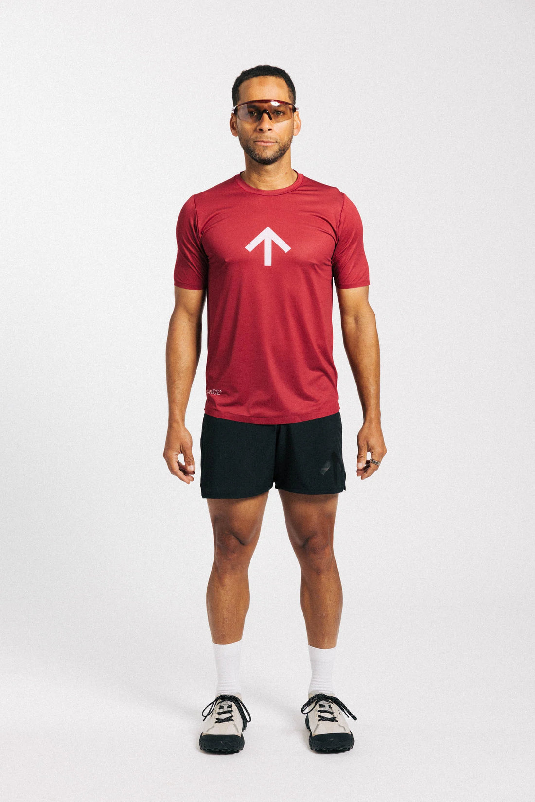 Chance Running AROW Lightweight Tee - Red Dahlia