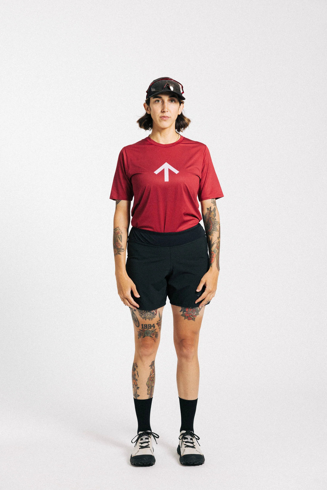 Chance Running AROW Lightweight Tee - Red Dahlia