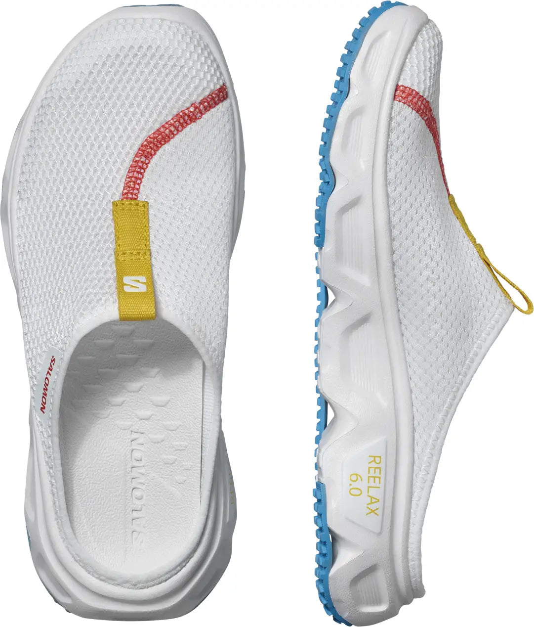 Salomon REELAX SLIDE 6.0 - White / Transcend Blue / Lemon