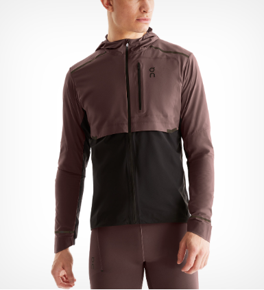On Running Weather Jacket Grape /Black Men