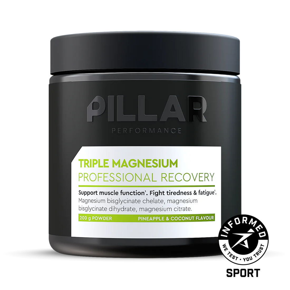 PILLAR PERFORMANCE TRIPLE MAGNESIUM POWDER - Pineapple Coconut