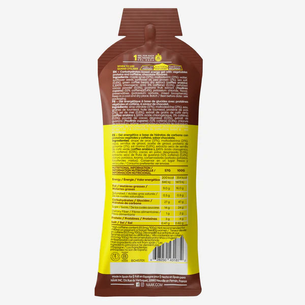 NAAK Ultra Energy Gel Chocolate Caffeine