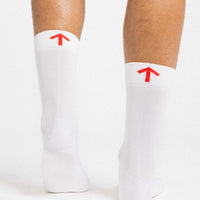 CHANCE Padded Sock White/Orange