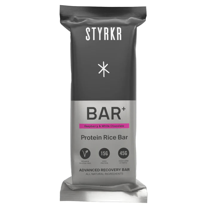 STYRKR BAR+ Raspberry & White Chocolate Recovery Bar