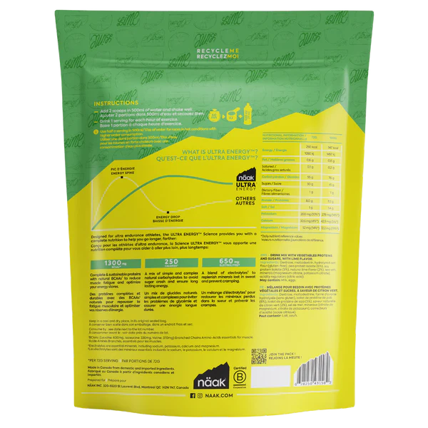 NAAK ENERGY DRINK MIX LIME