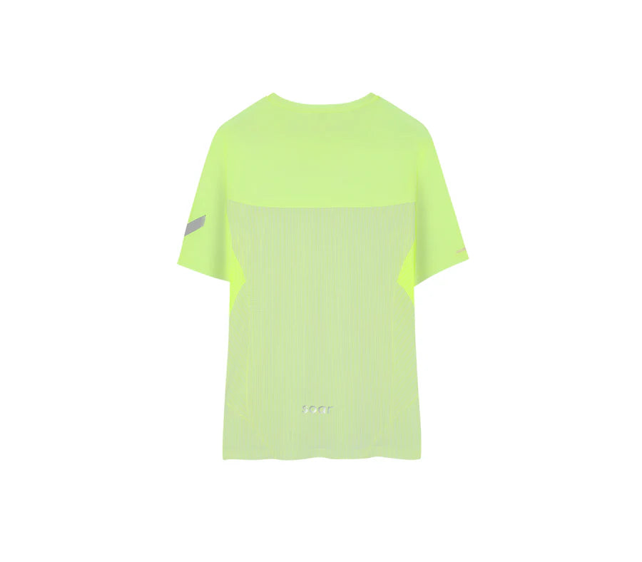 Soar Running Men's Hot Weather T Fluro Yellow