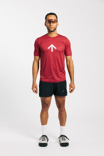 Chance Running AROW Lightweight Tee - Red Dahlia