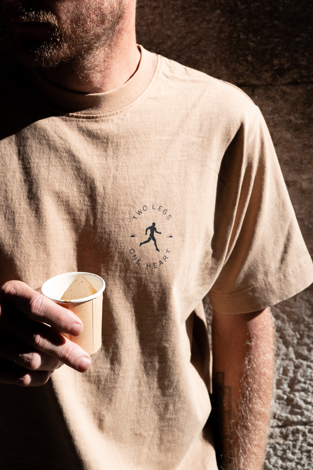 Grateful Runner Overland T-Shirt - Dyed Latte