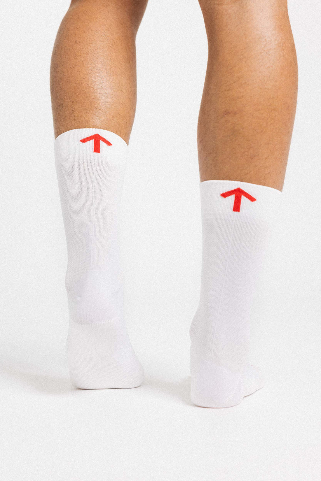CHANCE Padded Sock White/Orange