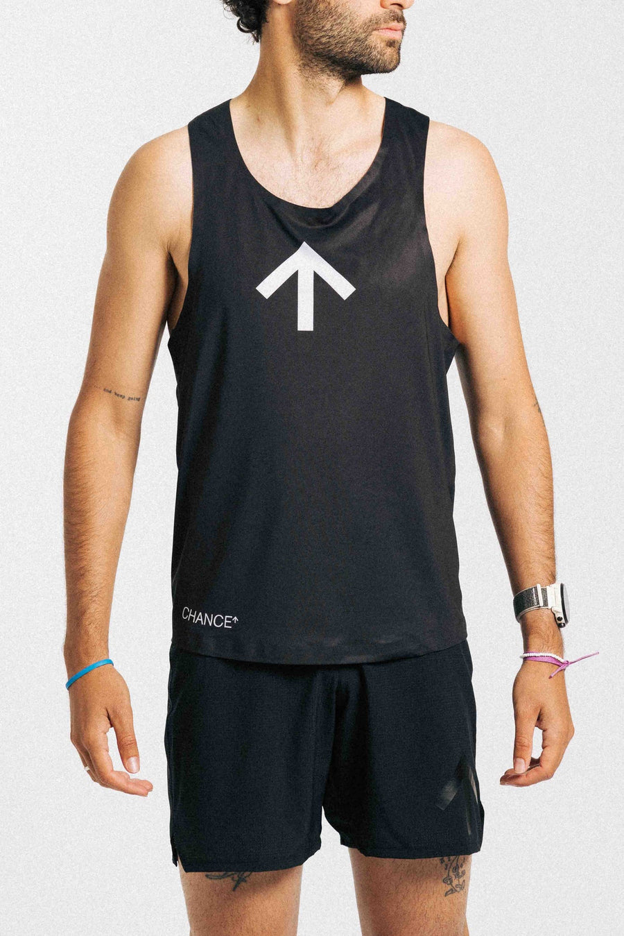 CHANCE Arow Singlet Black