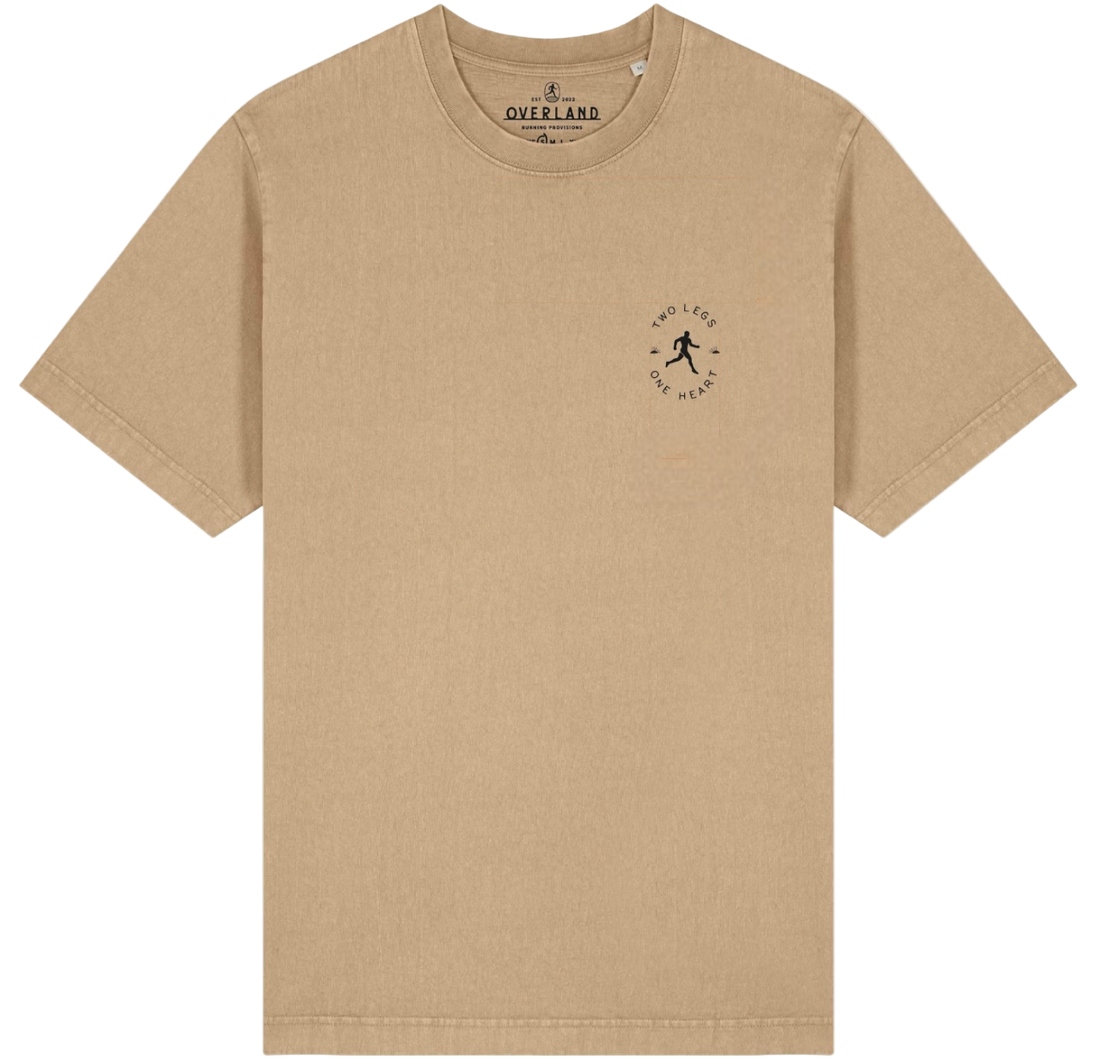 Grateful Runner Overland T-Shirt - Dyed Latte
