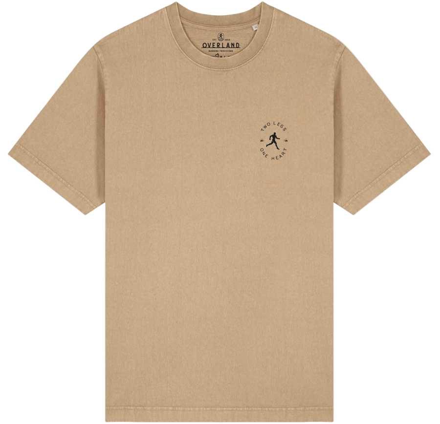 Grateful Runner Overland T-Shirt - Dyed Latte