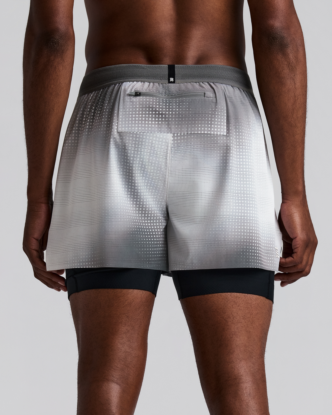 BANDIT MEN'S COOLGRID™ 2-IN-1 RUN SHORT - SLATE MULTI