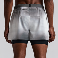 BANDIT MEN'S COOLGRID™ 2-IN-1 RUN SHORT - SLATE MULTI