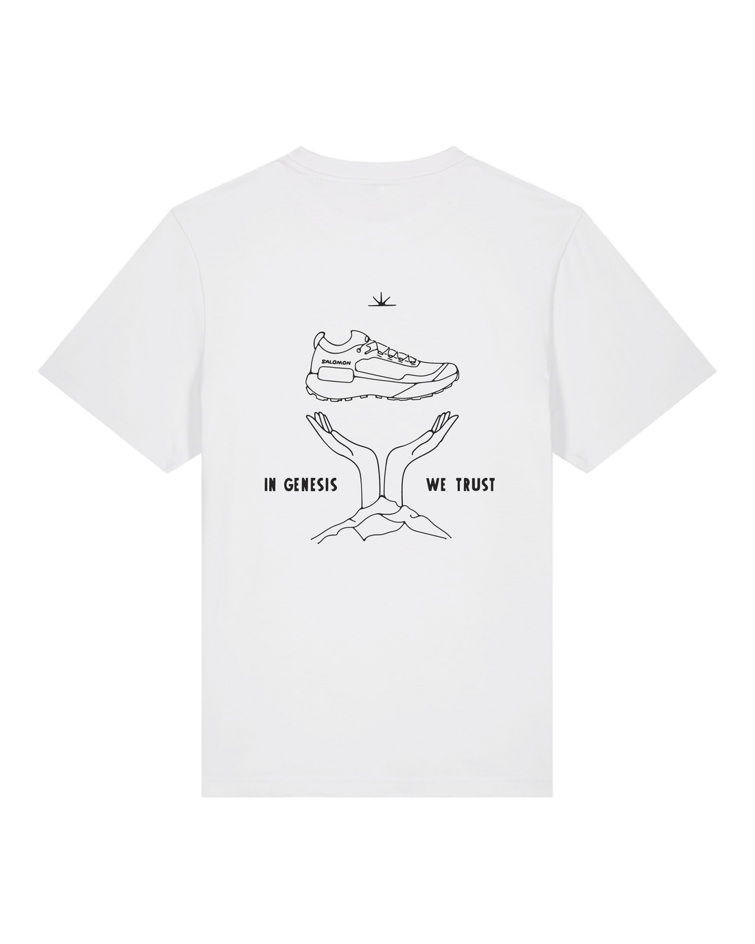 IN GENESIS WE TRUST T-SHIRT - WHITE