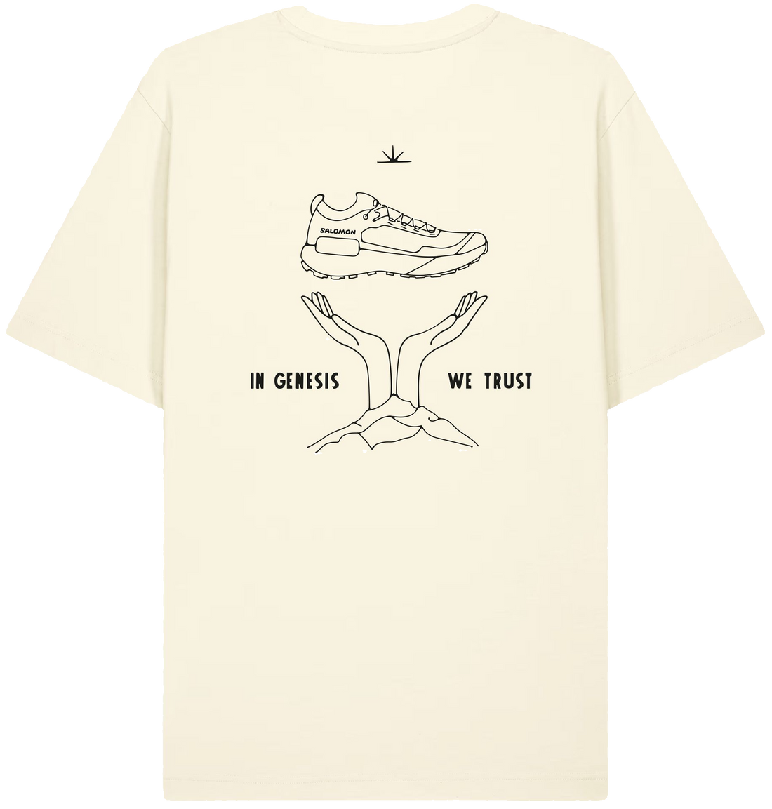 IN GENESIS WE TRUST T-SHIRT - CREAM