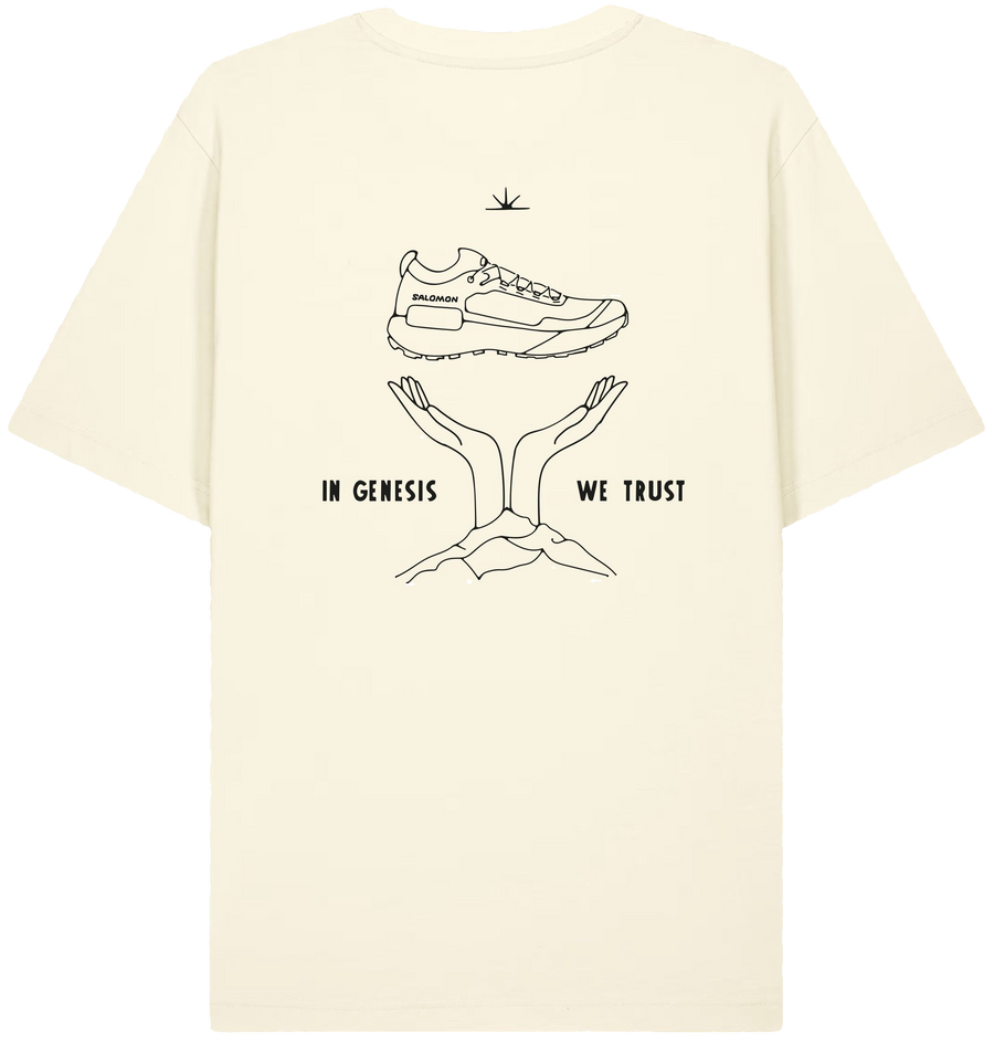 IN GENESIS WE TRUST T-SHIRT - CREAM