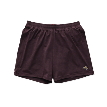 Tracksmith Men's Session Shorts Dark Aubergine Heather
