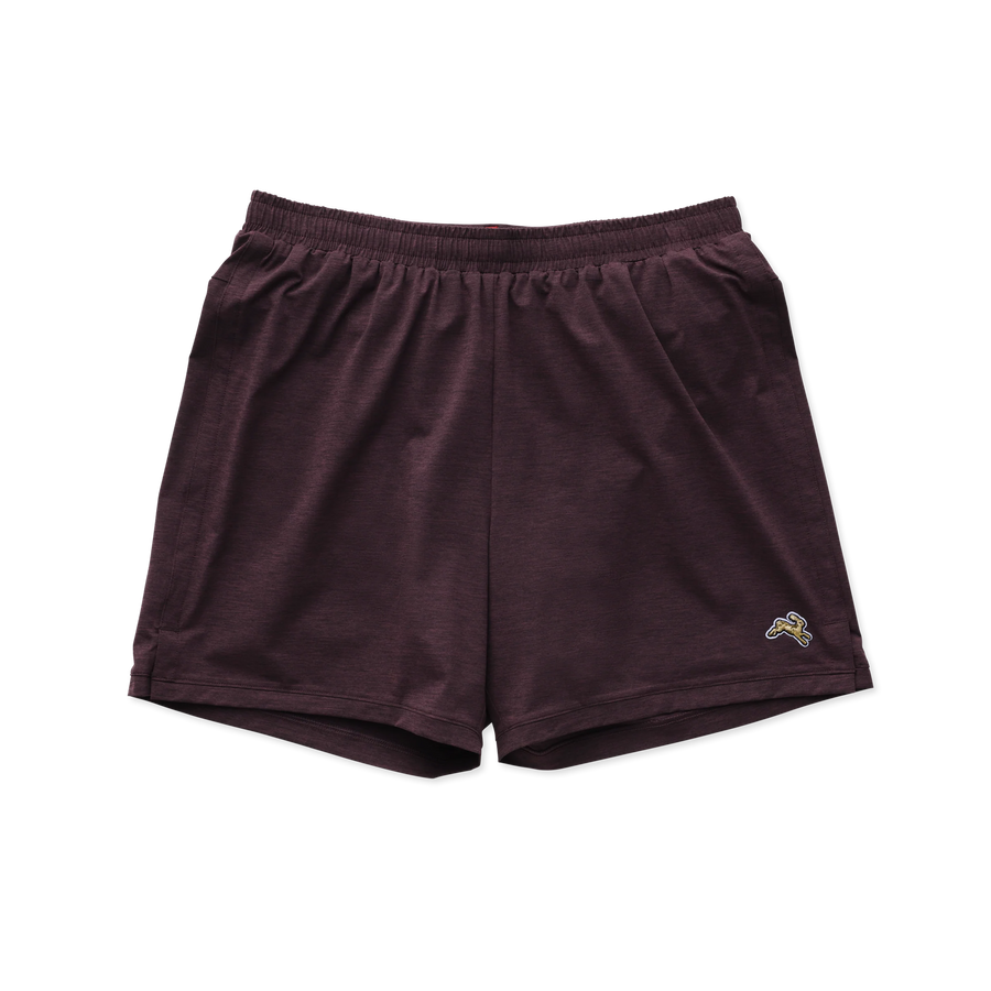 Tracksmith Men's Session Shorts Dark Aubergine Heather